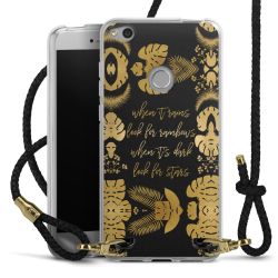 Carry Case Transparent Leather black/gold