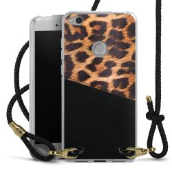 Carry Case Transparent Leather black/gold