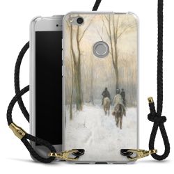 Carry Case Transparent Leather black/gold