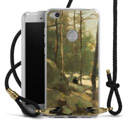 Carry Case Transparent Leather black/gold