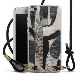 Carry Case Transparent Leather black/gold