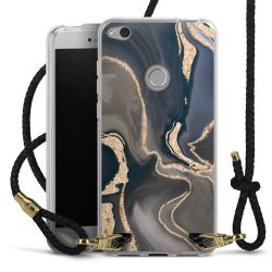 Carry Case Transparent Leather black/gold