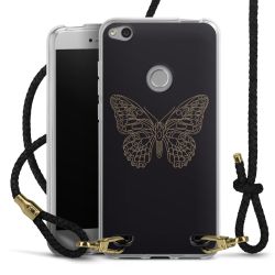 Carry Case Transparent Leather black/gold