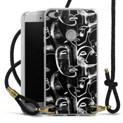 Carry Case Transparent Leather black/gold