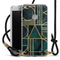 Carry Case Transparent Leather black/gold