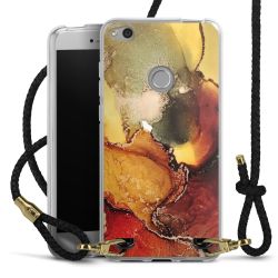 Carry Case Transparent Leather black/gold