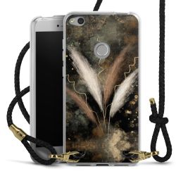 Carry Case Transparent Leather black/gold