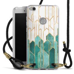 Carry Case Transparent Leather black/gold