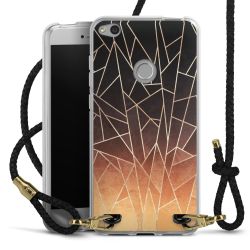 Carry Case Transparent Leather black/gold