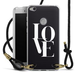 Carry Case Transparent Leather black/gold