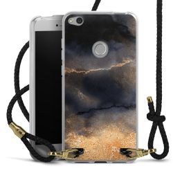 Carry Case Transparent Leather black/gold