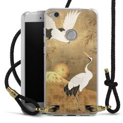 Carry Case Transparent Leather black/gold