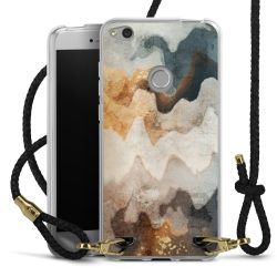 Carry Case Transparent Leather black/gold