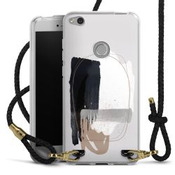 Carry Case Transparent Leather black/gold