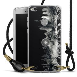 Carry Case Transparent Leather black/gold