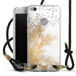 Carry Case Transparent Leather black/gold