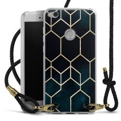 Carry Case Transparent Leather black/gold