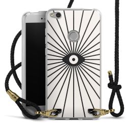 Carry Case Transparent Leather black/gold