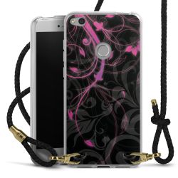 Carry Case Transparent Leather black/gold