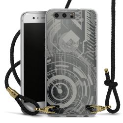 Carry Case Transparent Leather black/gold