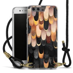 Carry Case Transparent Leather black/gold