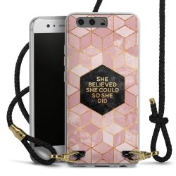 Carry Case Transparent Leather black/gold