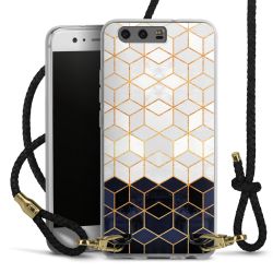 Carry Case Transparent Leather black/gold