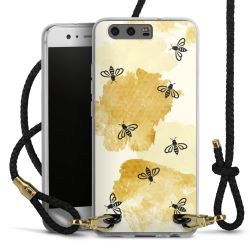 Carry Case Transparent Leather black/gold