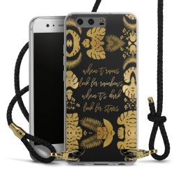 Carry Case Transparent Leather black/gold