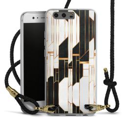 Carry Case Transparent Leather black/gold