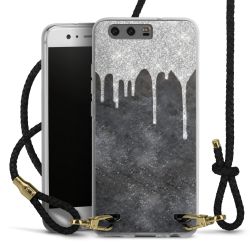 Carry Case Transparent Leather black/gold