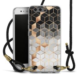 Carry Case Transparent Leather black/gold