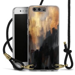 Carry Case Transparent Leather black/gold