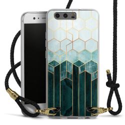 Carry Case Transparent Leather black/gold