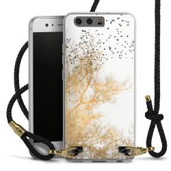 Carry Case Transparent Leather black/gold