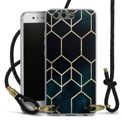 Carry Case Transparent Leather black/gold