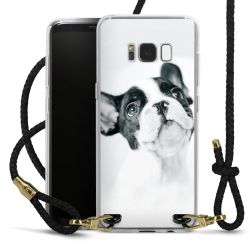 Carry Case Transparent Leather black/gold