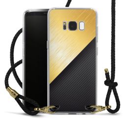 Carry Case Transparent Leather black/gold