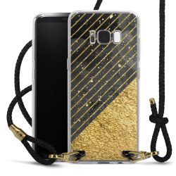 Carry Case Transparent Leather black/gold