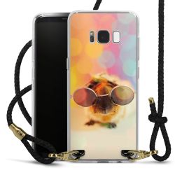 Carry Case Transparent Leather black/gold