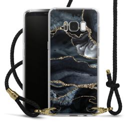 Carry Case Transparent Leather black/gold