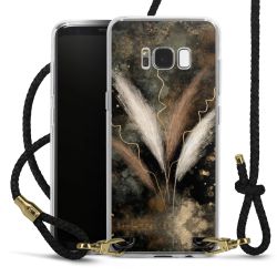 Carry Case Transparent Leather black/gold