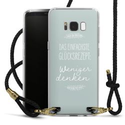 Carry Case Transparent Leder schwarz/gold