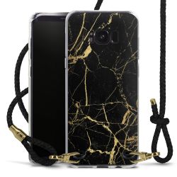 Carry Case Transparent Leather black/gold