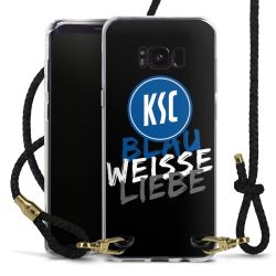 Carry Case Transparent Leder schwarz/gold