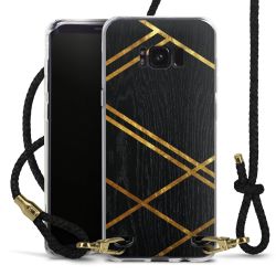 Carry Case Transparent Leather black/gold