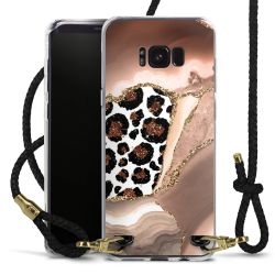 Carry Case Transparent Leather black/gold