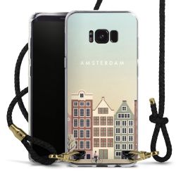 Carry Case Transparent Leather black/gold