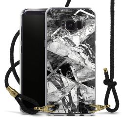 New Carry Case Transparent Leder schwarz/gold