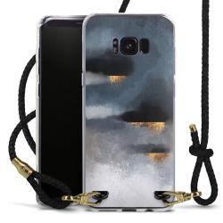 Carry Case Transparent Leather black/gold